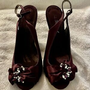 Lulu Townsend Deep Red Heels